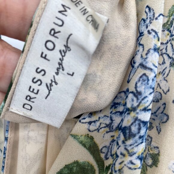 DRESS FORUM MAXI FLORAL BOHO LARGE MAXI DRESS BELTED OPEN BACK - Picture 7 of 8